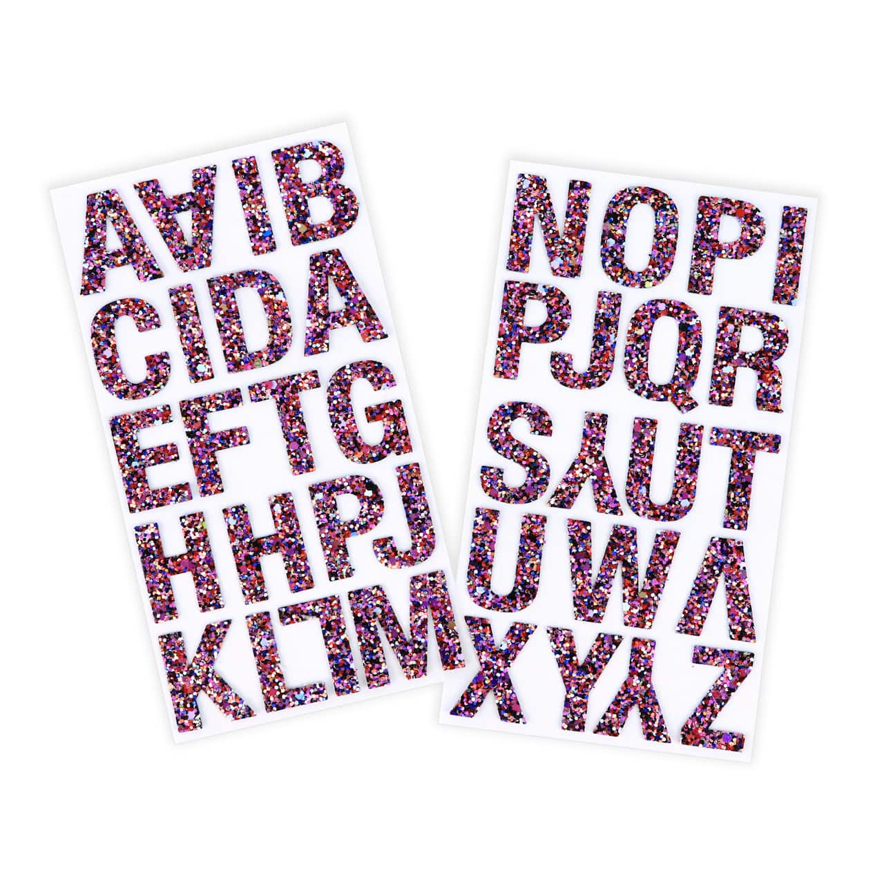 12 Pack: Multicolor, Blue & Red Glitter Stickers by Recollections™